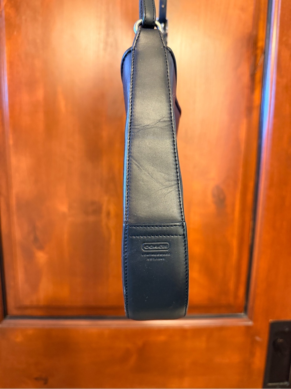 Coach Penelope 8134 Black Leather Shoulder Bag - Picture 7 of 15